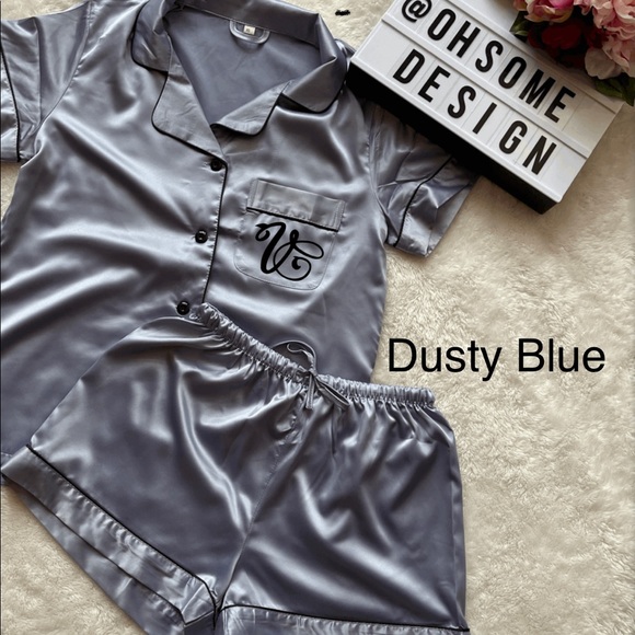 BRAND NEW satin short pjs set different colours - Picture 8 of 10